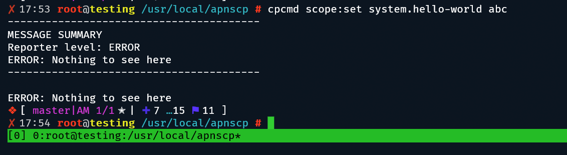 Scope interaction