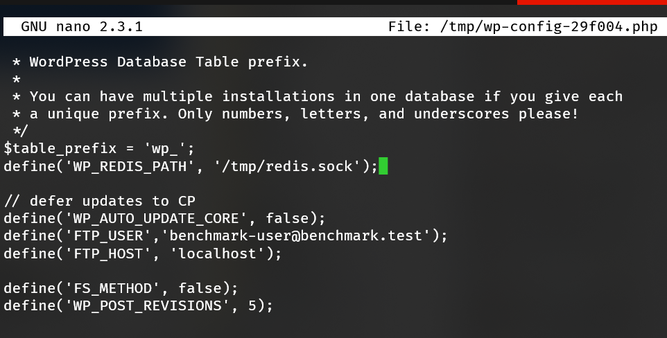 Redis configuration